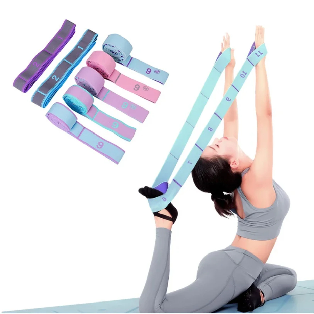Pilates Yoga Reformer - Multi-Section Elastic Yoga Resistance Bands Adult