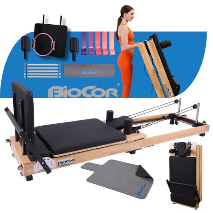 Pilates Yoga Reformer - MAX4.0 Pilates Reformer Wood Home Workout