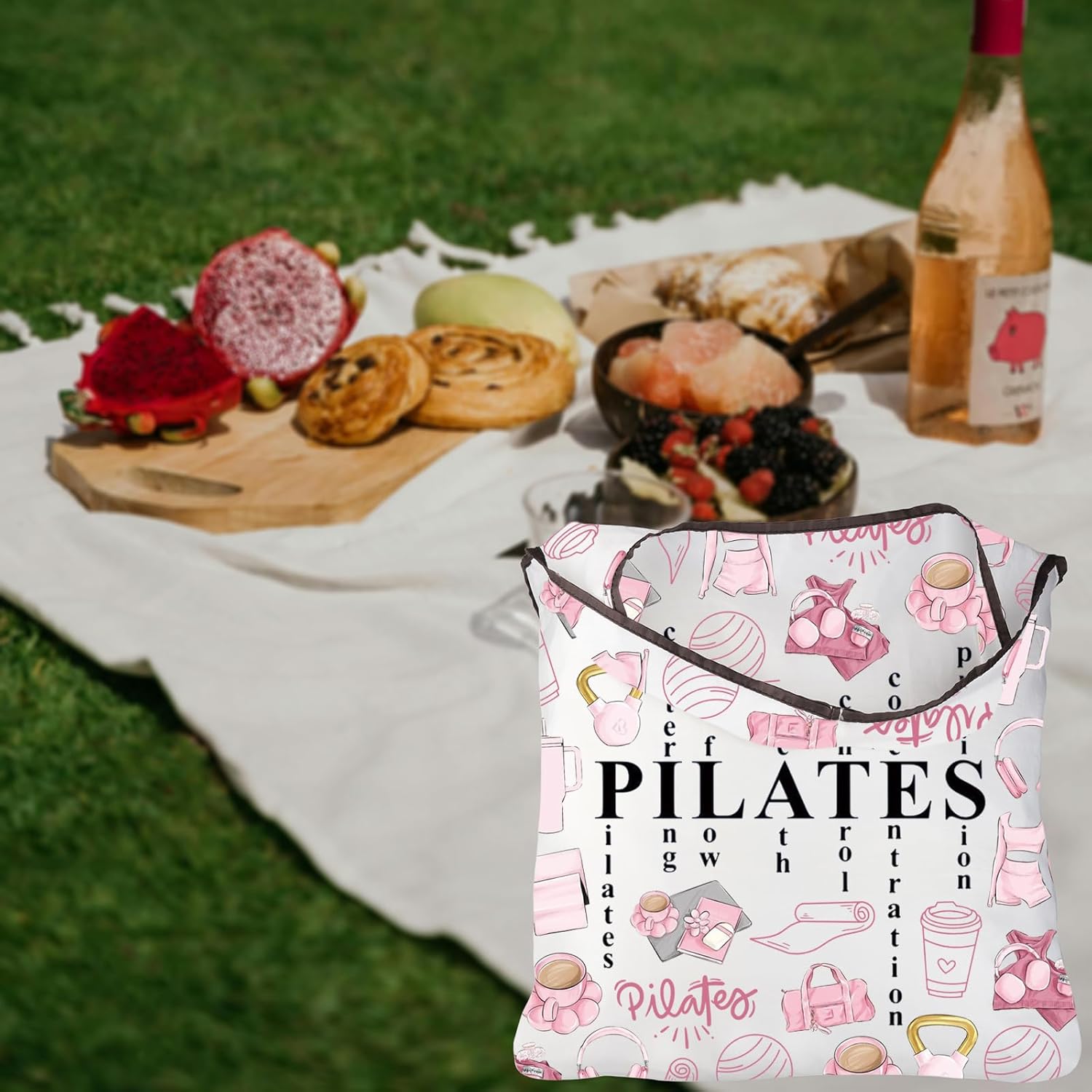 Pink Pilates Tote Bag Gifts fo - Pilates Yoga Instructor 리뷰 및 가격