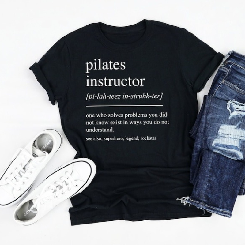 Pilates Instructor Cotton T-sh - Pilates Yoga Instructor 리뷰 및 가격