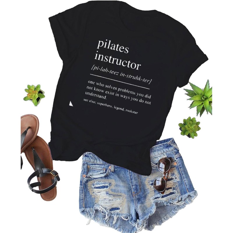 Pilates Instructor Cotton T-sh - Pilates Yoga Instructor 리뷰 및 가격
